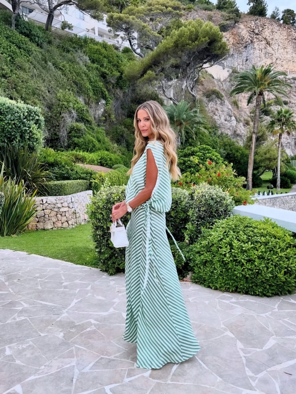 Zara Mint and White Striped Maxi Dress - Picture 12 of 14